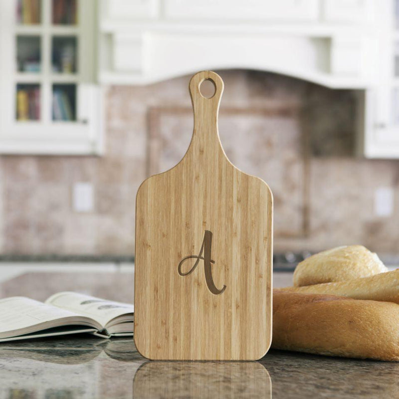 Monogram Handled Bamboo Serving Boards -  - Qualtry