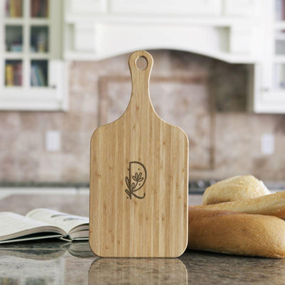 Monogram Handled Bamboo Serving Boards -  - Qualtry