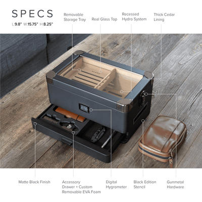 Black Edition Military Humidor -