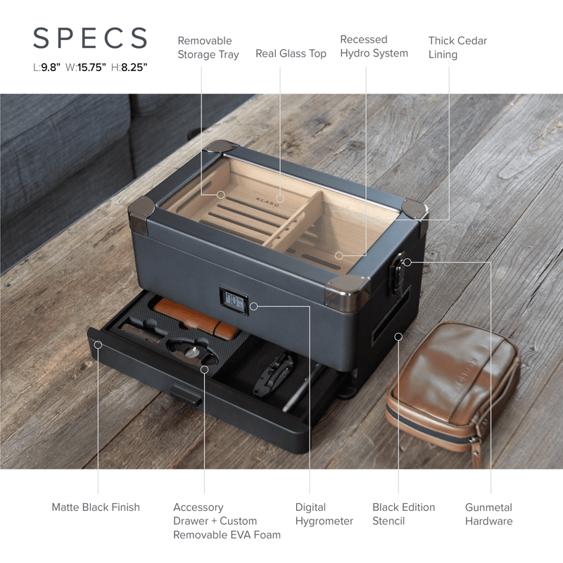 Black Edition Military Humidor -