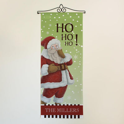 Personalized Vintage Santa Wall Hanger -