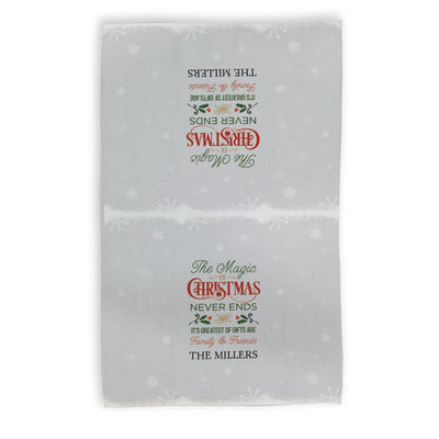 Personalized Magic of Christmas Dish Towel -  - Gifts For You Now