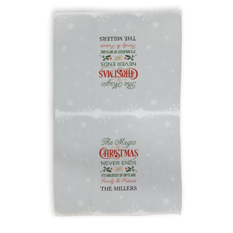 Personalized Magic of Christmas Dish Towel -  - Gifts For You Now
