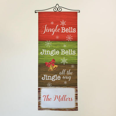 Personalized Jingle Bells Wall Hanging -