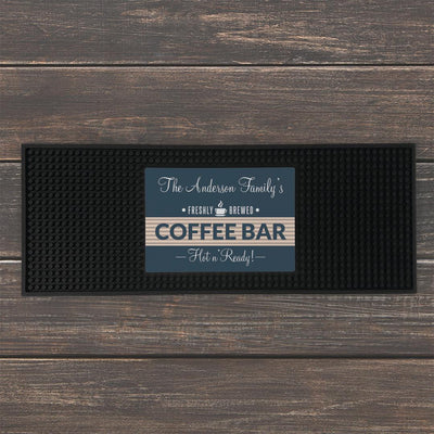 Personalized Coffee Bar Mat -