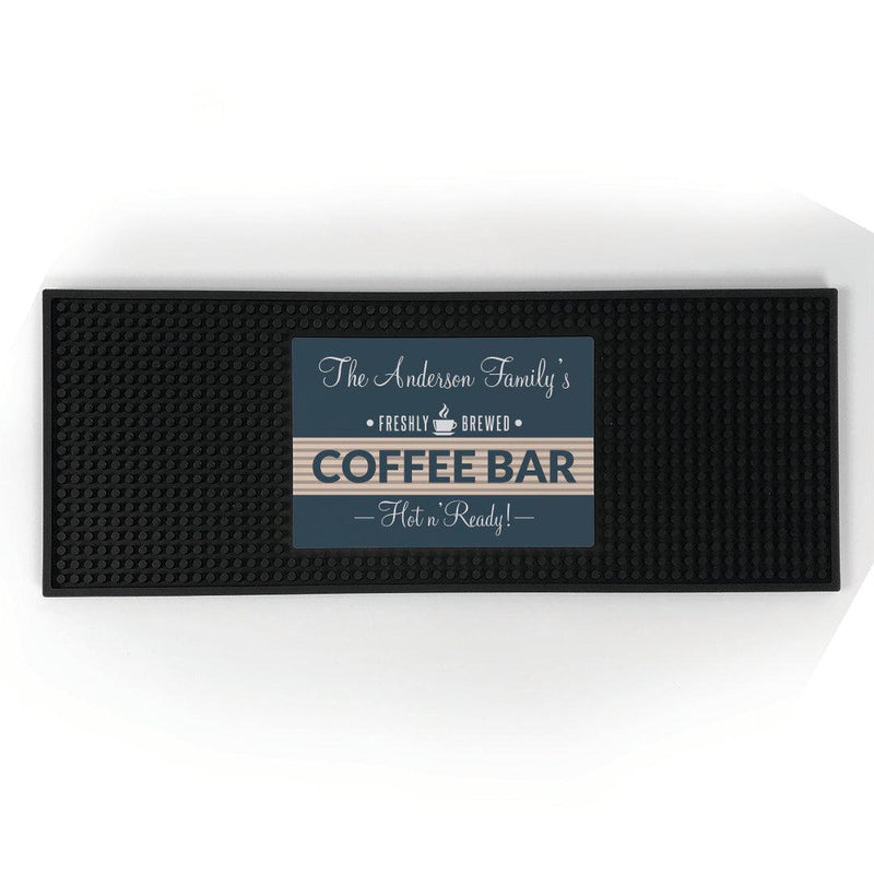 Personalized Coffee Bar Mat -