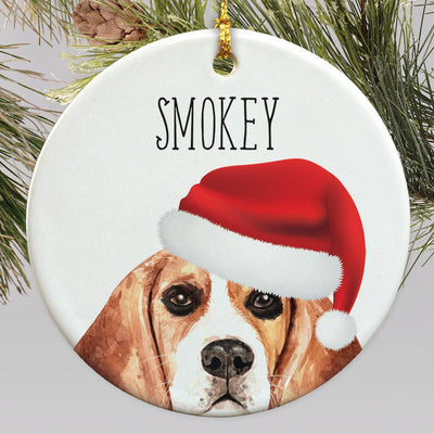 Personalized Choose Your Dog Water Color Christmas Ornament - Beagle - Gifts For You Now