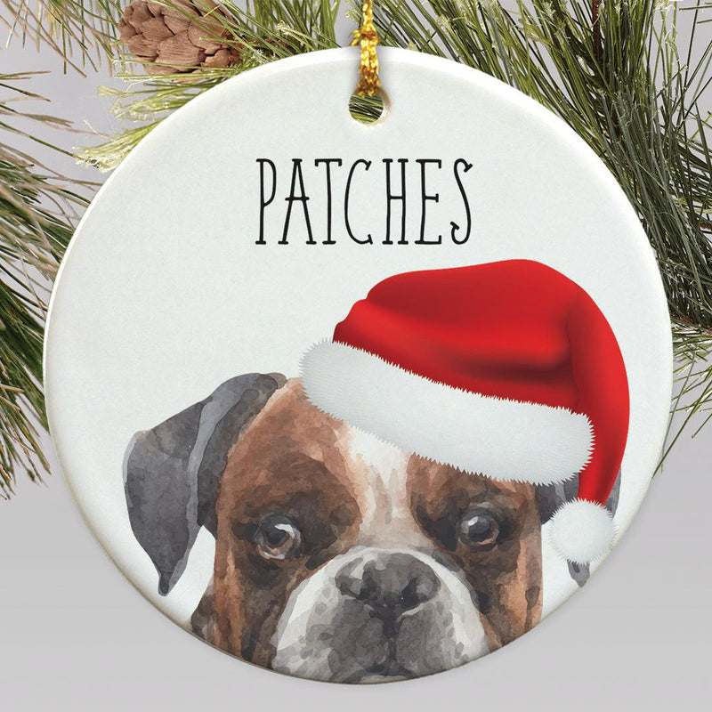 Personalized Choose Your Dog Water Color Christmas Ornament - Boxer - Gifts For You Now