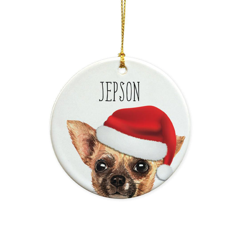 Personalized Choose Your Dog Water Color Christmas Ornament -  - Gifts For You Now