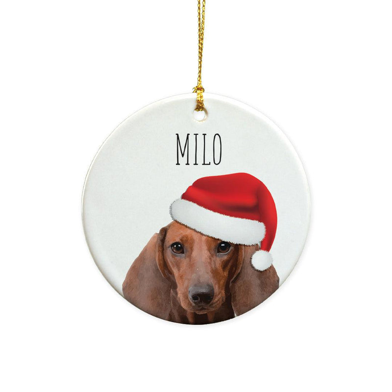 Personalized Choose Your Dog Water Color Christmas Ornament -  - Gifts For You Now