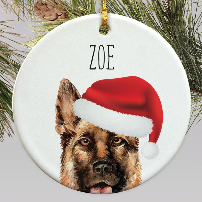 Personalized Choose Your Dog Water Color Christmas Ornament - German Shephard - Gifts For You Now