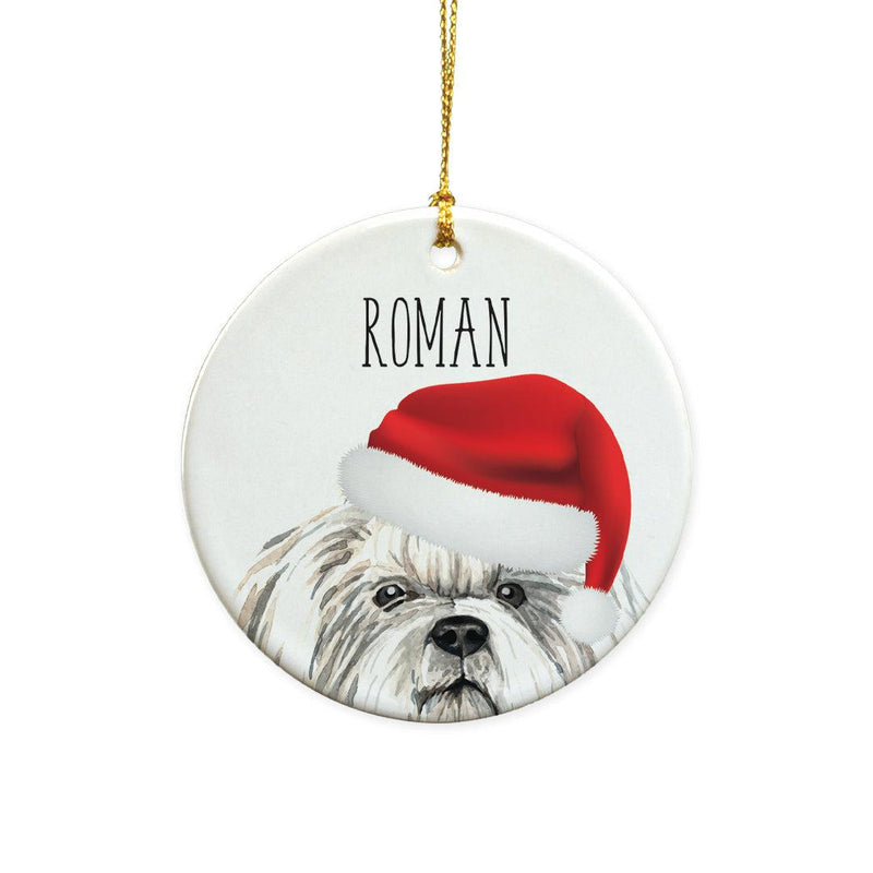 Personalized Choose Your Dog Water Color Christmas Ornament -  - Gifts For You Now