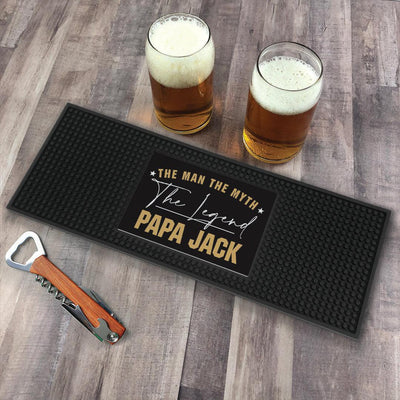 Personalized Man Myth The Legend Bar Mat -