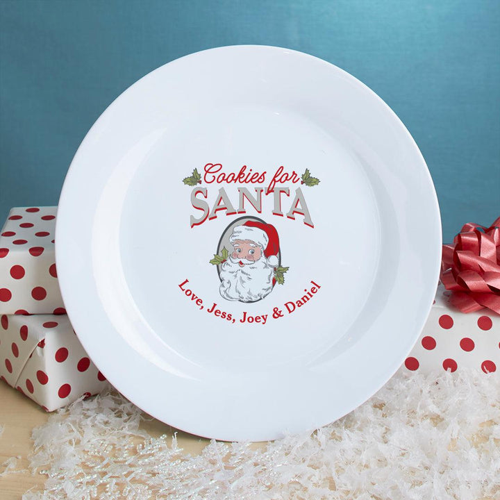 personalized santa plate