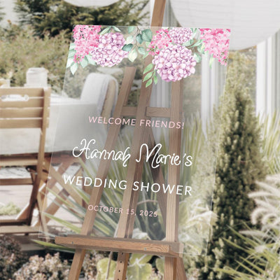 Personalized Floral watercolor Acrylic-Sign -