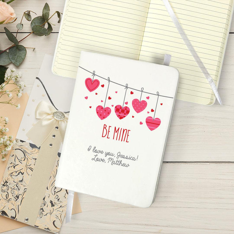 Personalized Be Mine Small Leatherette Journal -
