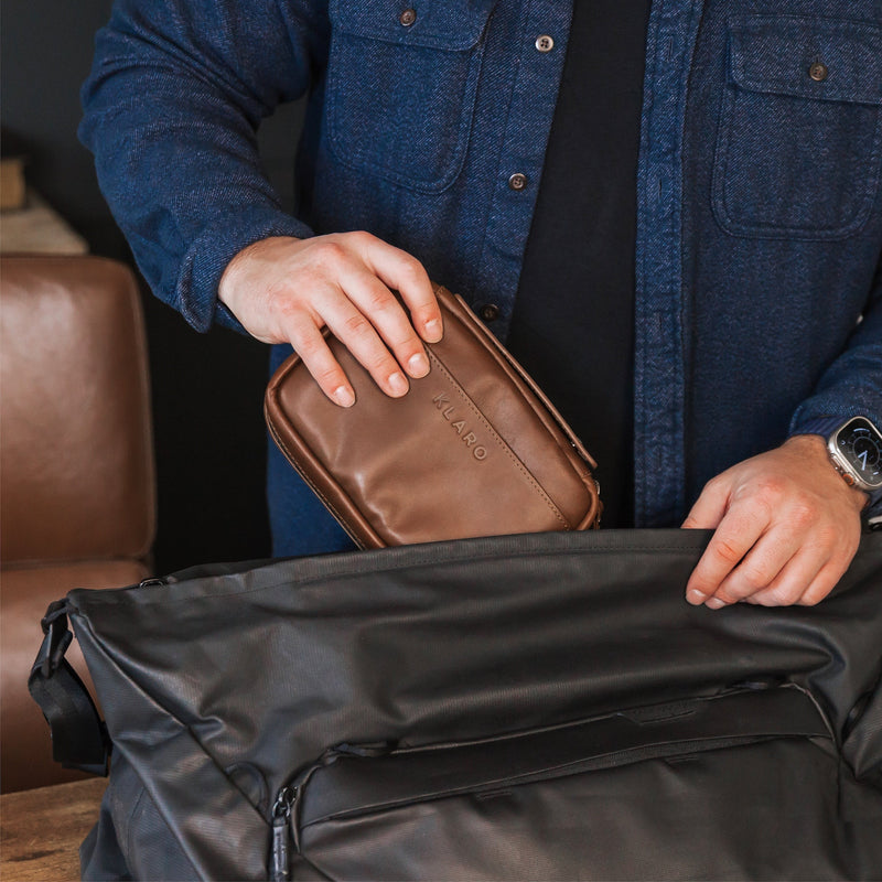 Flint Travel Leather Cigar Case -