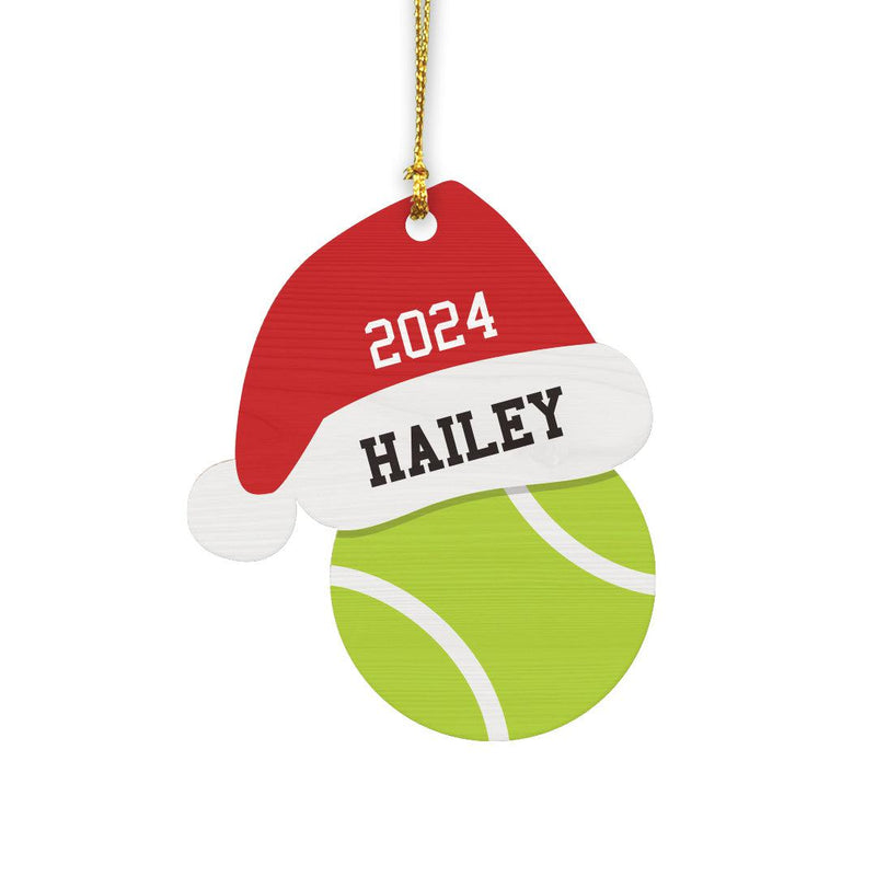 Personalized Santa Hat Wood Ornament -  - Gifts For You Now