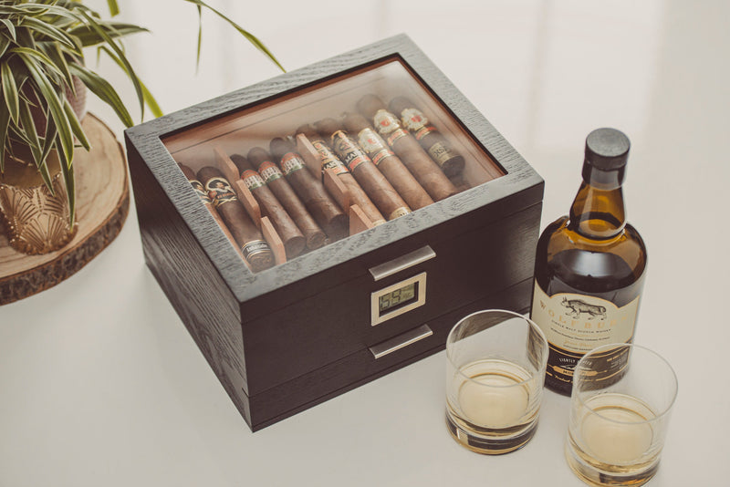 Mill Glass Top Humidor -