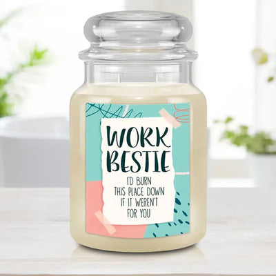 Work Bestie Candle (Non-custom) -  - Lazerworx