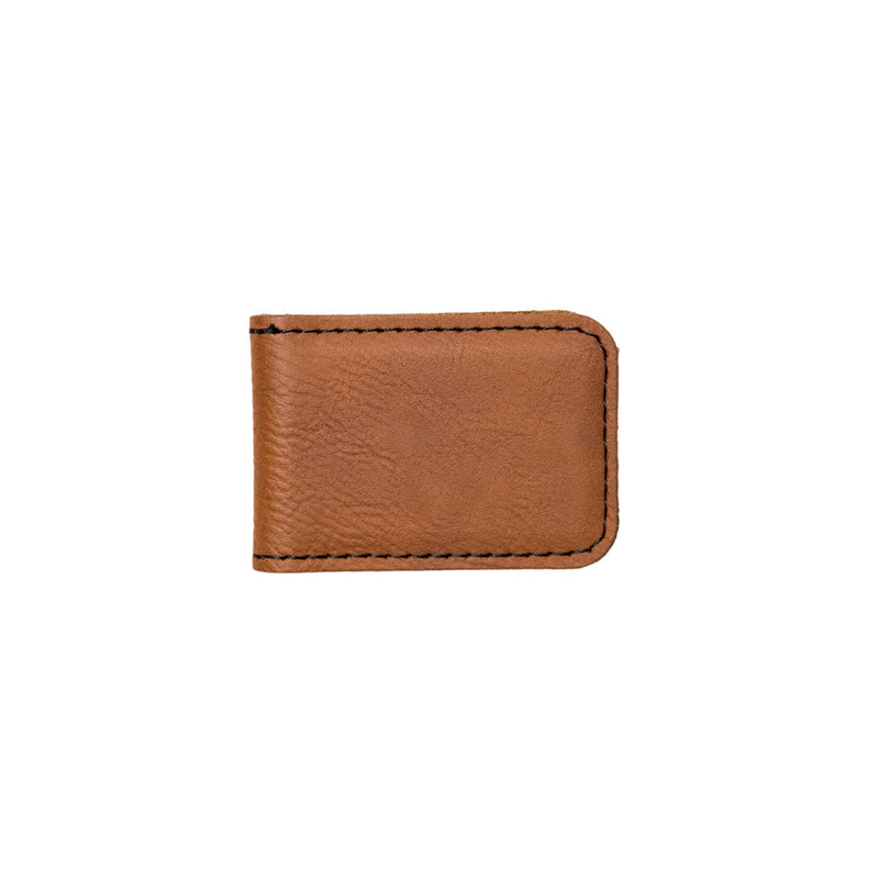 Personalized Leather Money Clip -