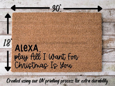 Alexa Funny Christmas Door Mat Funny Christmas Doormat -  - DecoExchange®