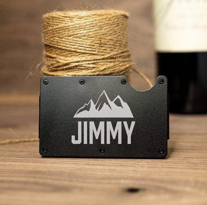 Personalized Aluminum Wallet Credit Card Holder -