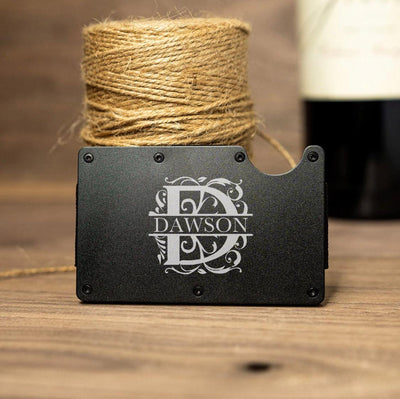 Personalized Aluminum Wallet Credit Card Holder -