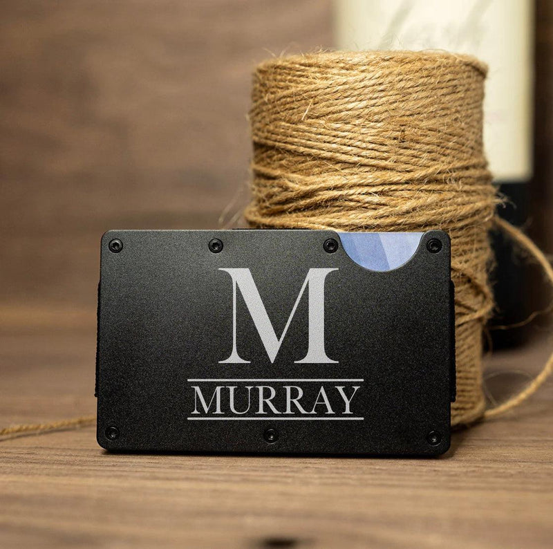 Personalized Aluminum Wallet Credit Card Holder -
