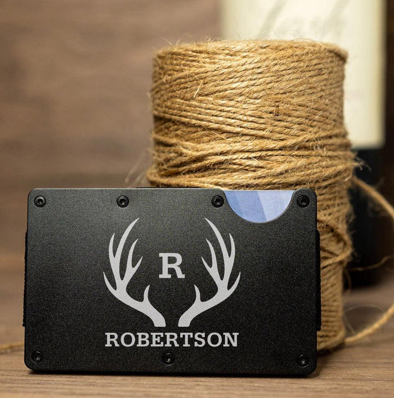 Personalized Aluminum Wallet Credit Card Holder -