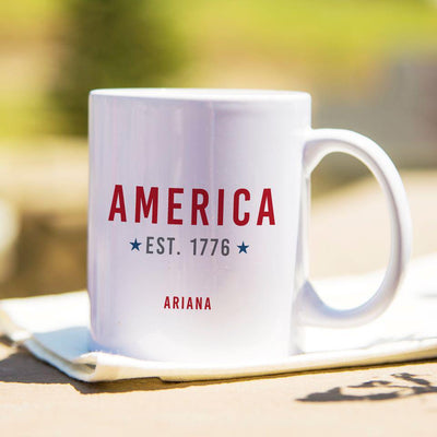 Personalized Patriotic Mugs -  - Qualtry