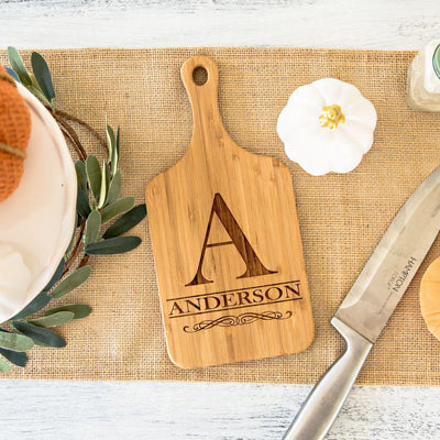 Personalized Handled Bamboo Cutting Boards -  - Qualtry