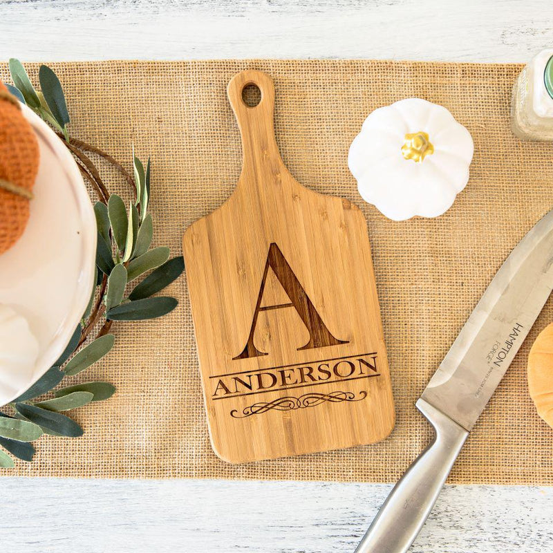 Personalized Handled Bamboo Cutting Boards -  - Completeful