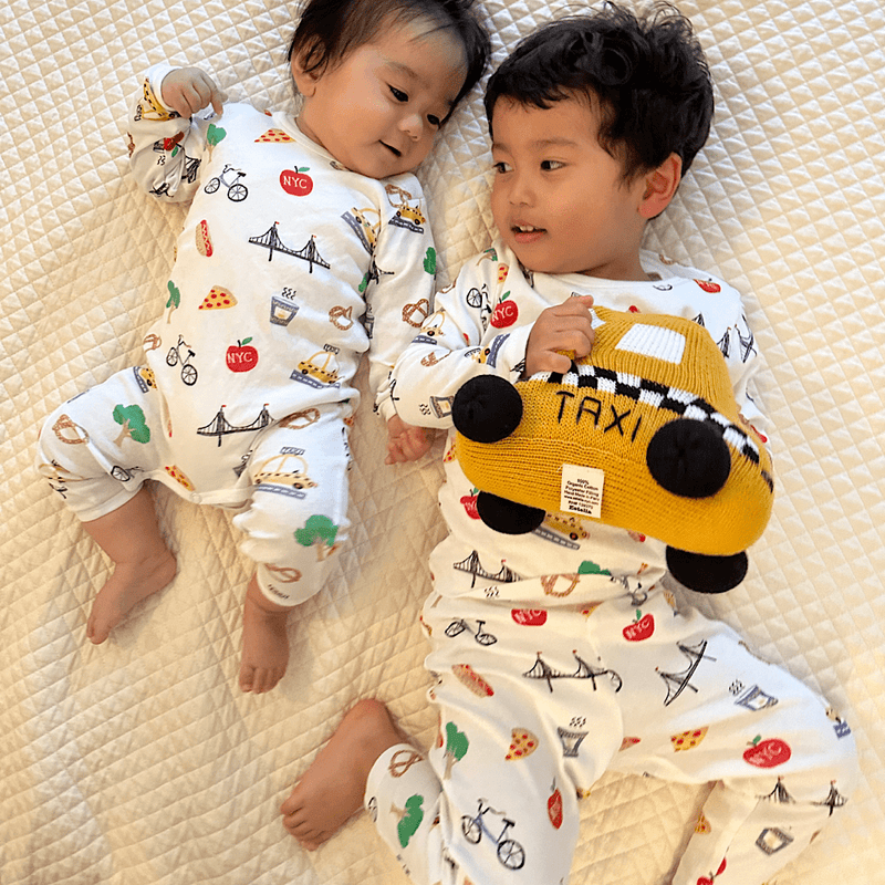 City Dreams: NYC-Inspired Sibling Pajama Duo -