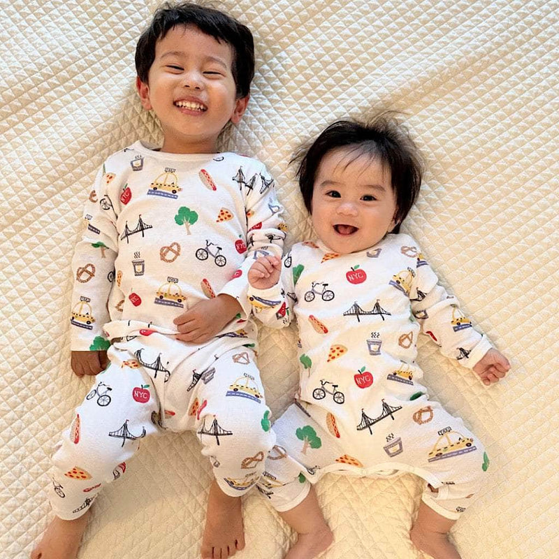 City Dreams: NYC-Inspired Sibling Pajama Duo -