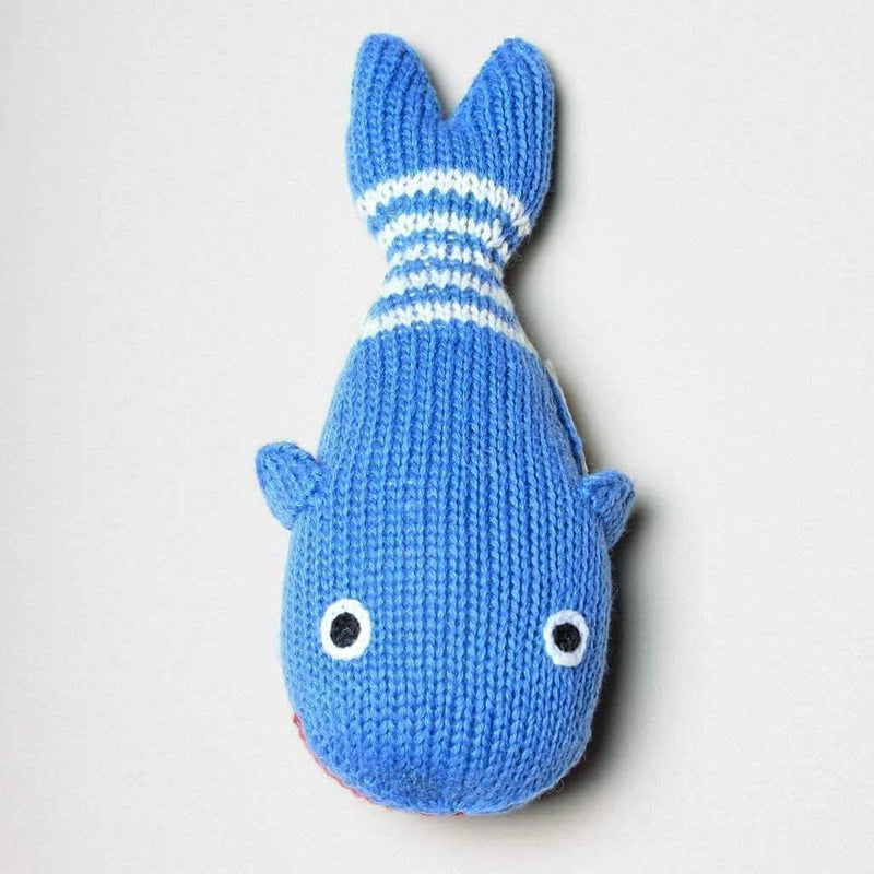 Baby Gift Set - Handmade Whale Long Romper, Heart Lovey, Sea Rattles and Whale Book -