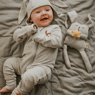Bunny Gift Set with Jumpsuit Zipper -