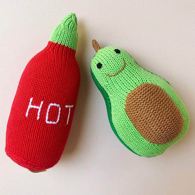 Organic Baby Gift Set | Hot Sauce & Avocado Rattles -  - Estella