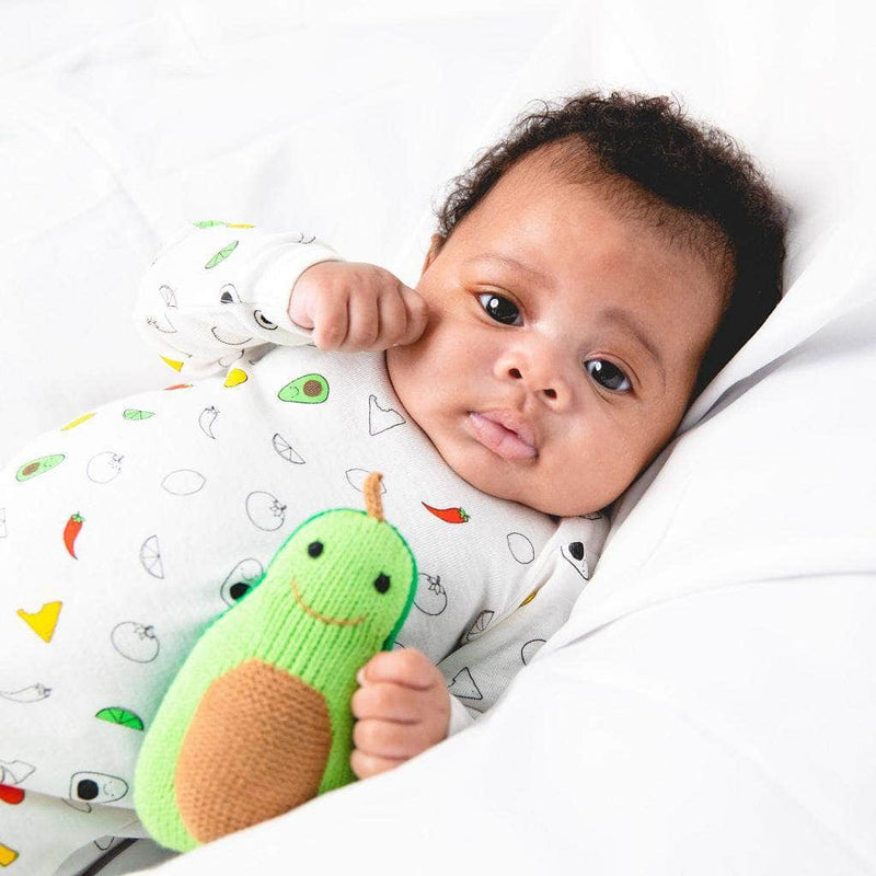 Organic Baby Gift Set | Hot Sauce & Avocado Rattles -