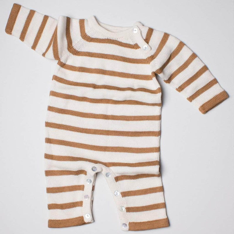 Organic Baby Gift Set | Knit Romper, Hat, Giraffe & Monkey Toys -