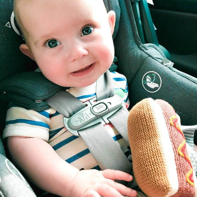 Organic Baby Gift Set - Newborn Security Blanket, Rattle Toys | NYC Taxi, Hot Dog & Pretzel -
