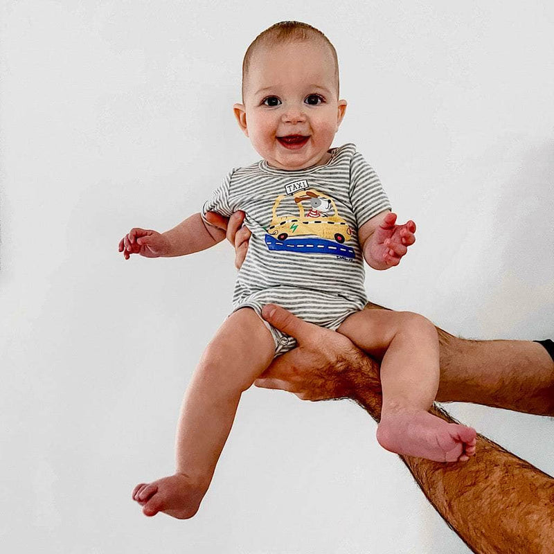 Organic Baby One-Piece - Taxi -