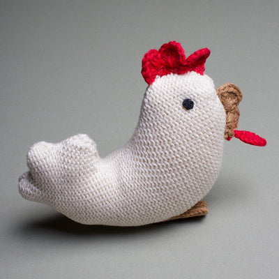 Organic Baby Toys - Newborn Rattles | Chicken -  - Estella