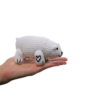 Organic Baby Toys - Newborn Rattles | Polar Bear -  - Estella