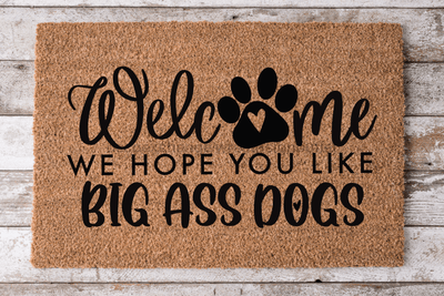 Big Ass Dogs - Funny Door Mat - 30x18" Coir Door Mat -  - DecoExchange®
