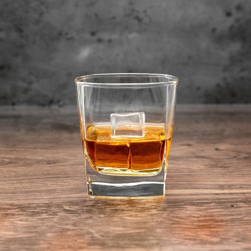 Personalized Hunting Square Rocks Glass -