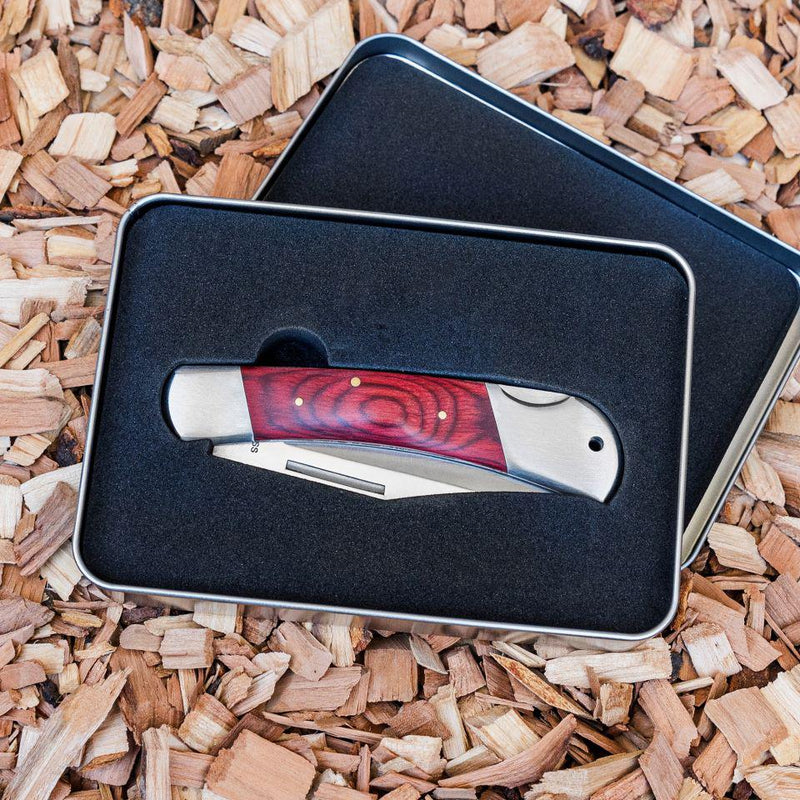 Personalized Yukon Wood Handle Pocket Knife -  - JDS