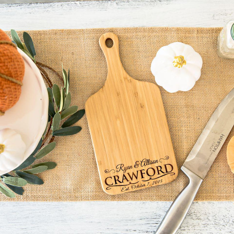 Personalized Handled Bamboo Cutting Boards -  - Completeful