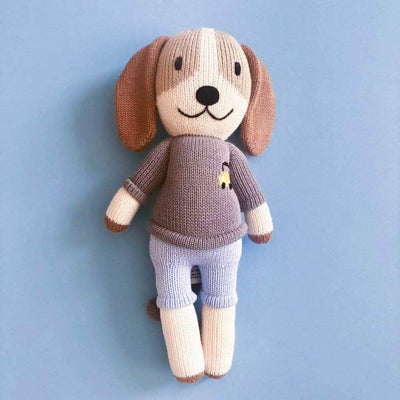Organic Knit Doll, Frank Dog -