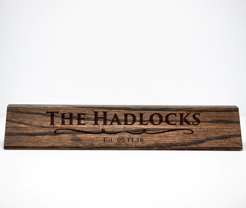 Personalized Desk Name Plate -